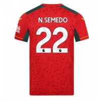 Fotbalové Dres Wolves Nelson Semedo #22 Venkovní 2023-24 Krátký Rukáv